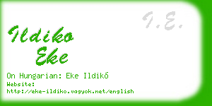 ildiko eke business card